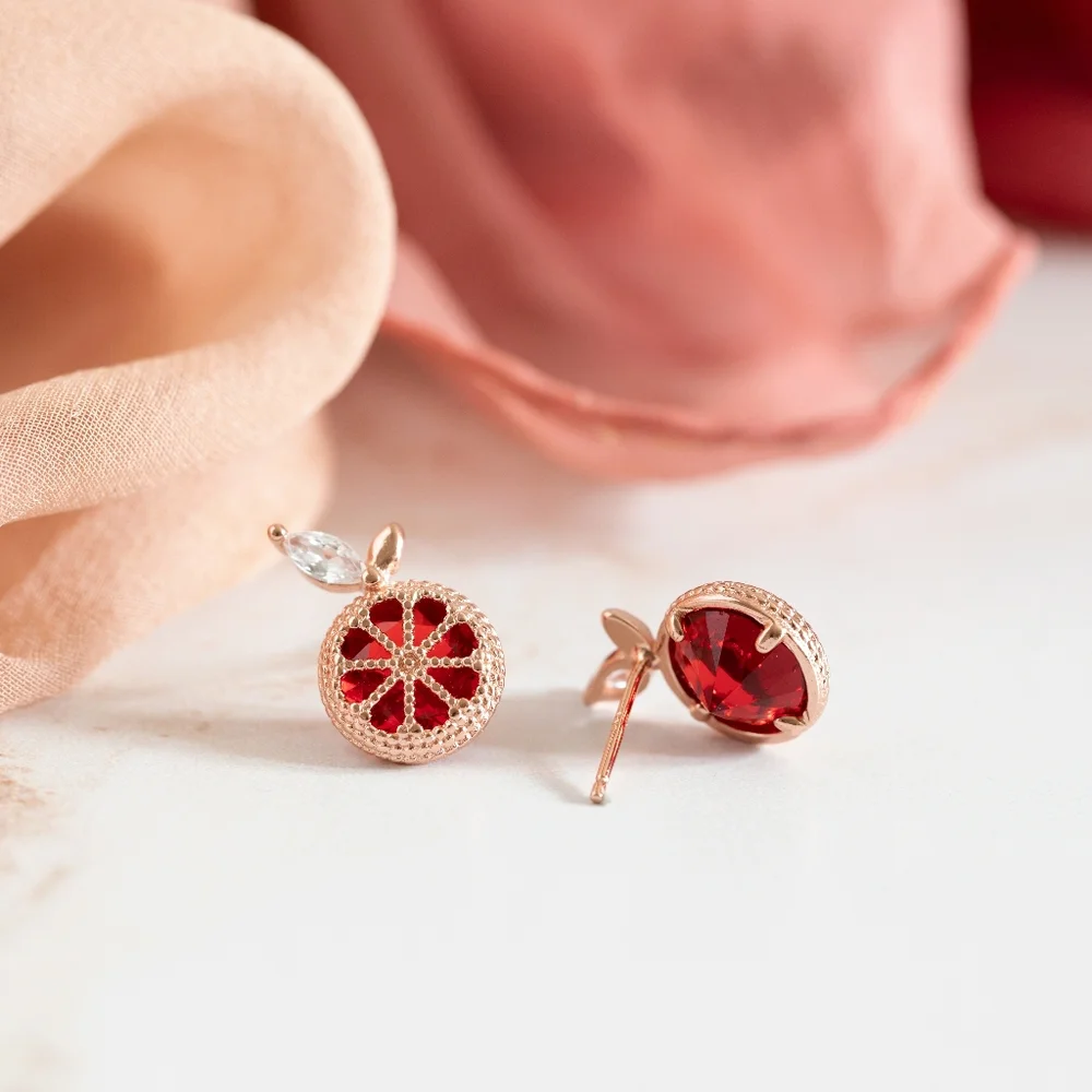 Sparkling Grapefruit Studs - Only 1 left! - Picture 7 of 10
